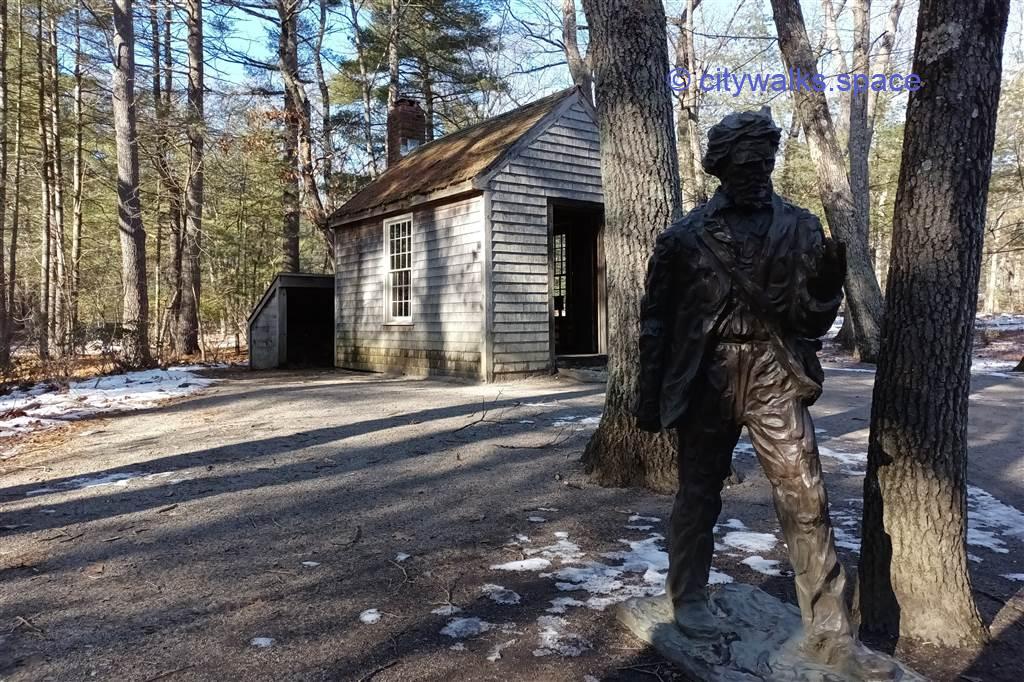Thoreau cabin at Walden Pond